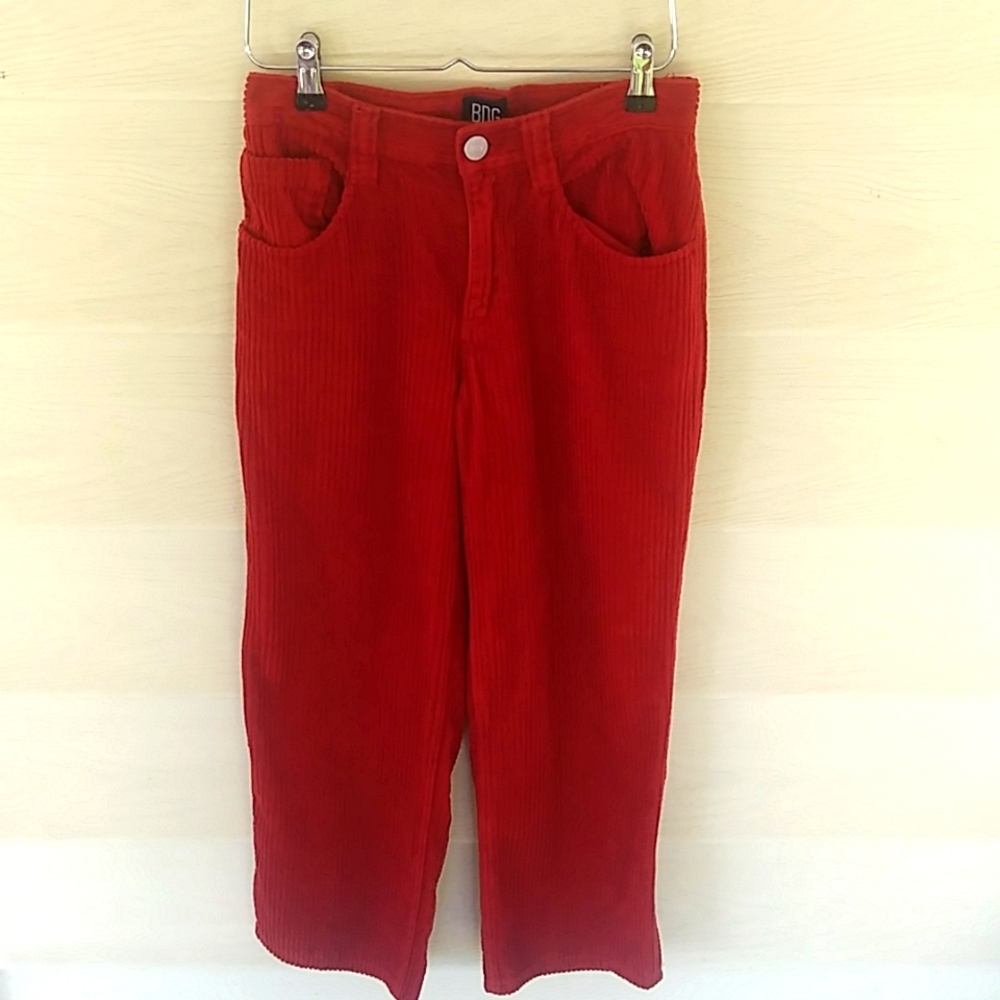 BDG Urban Outfitters Size 24 Burnt Orange Corduroy Trousers